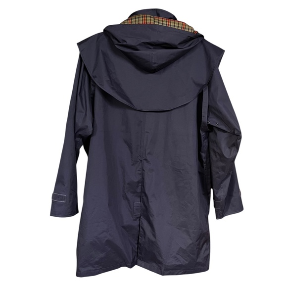 JACK MURPHY Heritage Collection Navy Cotswold Rain Jacket Coat SZ US 12 EUC - Picture 3 of 15